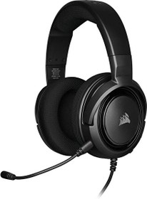 Resim Corsair HS35 CA-9011195-EU Carbon Stereo Kulak Üstü Siyah Oyuncu Kulaklığı 