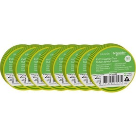 Resim Schneider 2420105 8 Adet 19 Mm X 20 Metre Sarı Yeşil İzole Bant 