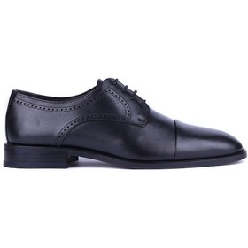 Resim Fosco - Siyah Hakiki Deri Erkek Günlük Ayakkabı 9754 - 6957-562 