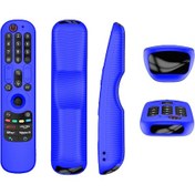 Resim Shineyee Lg Tv Kumanda Koruyucu Kılıfı An-mr21/22/23/24 Gc/n/ga Tam Kapama Mavi Silikon Kılıf 