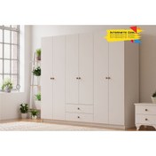 Resim Rabi Ecem 6 Kapaklı 2 Çekmeceli Gardırop 
