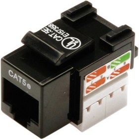 Resim Digitus Cat-5e Keystone Jack, Zırhsız (unshielded), Rj45, Siyah Renk, Lsa 