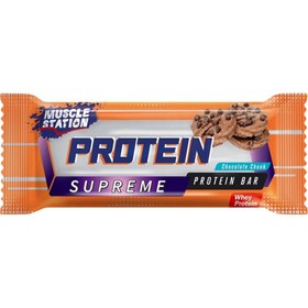 Resim MUSCLE STATİON Supreme Protein Bar Çikolata Parçacıklı 40g 