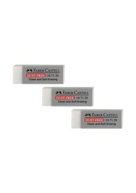 Resim Faber Castell Dust Free Beyaz Silgi No20 (3 Adet) 