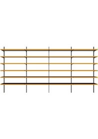 Resim 6 Katlı 4'lü Duvara Monte - Standart Market Rafı Mavi-40x75 Cm Mavi 