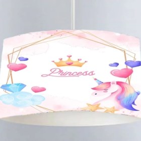 Resim Beyaz Çocuk Prenses Avizesi, Şık ve Güzel Uyku Ortamı Için Mükemmel Seçenek 