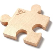 Resim Jeemson Kamp İçin Ahşap Puzzle Bardak Altlığı - Kayın Ve Ceviz Seçenekleri Çok Renkli 