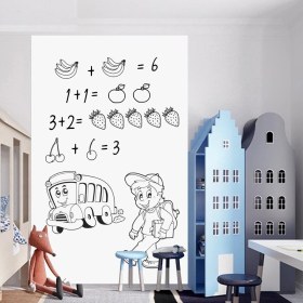 Resim Aslanoğlu Store Yapışkanlı Beyaz Yazı Tahtası 