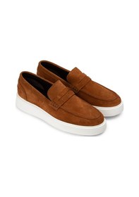 Resim Deery Hakiki Süet Taba Rengi Erkek Loafer Ayakkabı - 01964mtbae01 Taba 