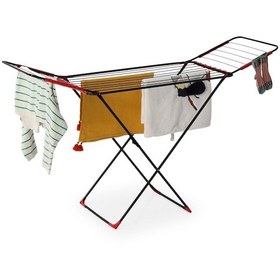 Resim Devecioğlu MM027 Noax Kalın Telli Kanatlı Çamaşır Kurutmalık Kırmızı - Siyah 