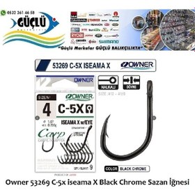 Resim Sazan İğnesi Owner 53269 C-5x İseama X Black Chrome No:1 - Standart 