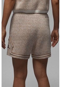 Resim Nike Air Jordan Loose Fit Women's Knit Shorts Kadın Bol Kesim Örgü Şort Bej Bej 