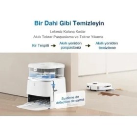 Resim Ecovacs 11000PA Kendini Temizleyen 3D Ozmo Turbo 2.0 Mini Omnı Istasyonlu Akıllı Robot Süpürge 