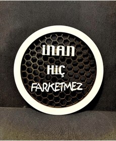 Resim TREND 20Cm İnan Hiç Farketmez Yazılı Midrange Kapağı 1 Takıım 2 Adet 