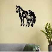 Resim Anne Ve Tay Metal Duvar Dekoru 