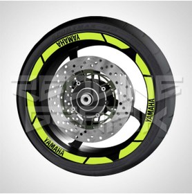 Resim Redline Grafik Yamaha Jant Şeridi Florasan Sarı 