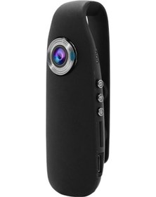 Resim Suofeng 1080p Geniş Açı Mini Kameralı, Gürültü Engelleme Ve Hareket Algılama, Dışarıda Göğüste Taşınabilir, Bezelye Kabuğu Deseni 
