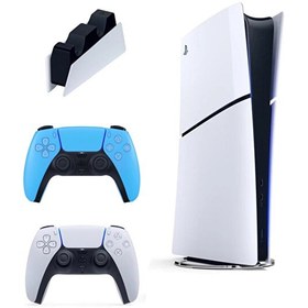 Resim Sony Playstation 5 Slim Digital + 2. Mavi Dualsense + Şarj İstasyonu (İthalatçı Garantili) 