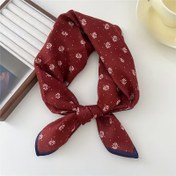 Resim Kadınlar için Şık Polyester Eşarp, Çok Yönlü Kadife Mendil, Gömlekler için Şık Aksesuar, Sıcak Boyunluk, Günlük Açık Hava Kullanımı, Baskılı, Esnek Olmayan, Elde Yıkama veya Kuru Temizleme 