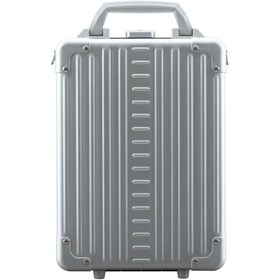 Resim Alüminyum Dikey Evrak Çantası 25 cm, Laptop Bölmeli, TSA Kilitli, Hafif ve Şık Tasarım - Siyah 