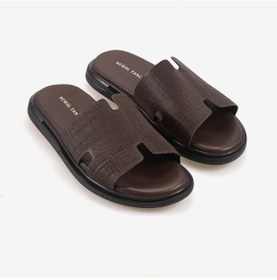 Resim Kemal Tanca Erkek Kauçuk Tabanlı Comfort Günlük Terlik 110 Kahverengi 