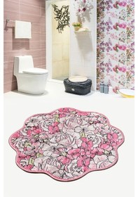 Resim Rosa Pink Shape Djt 140 Cm Banyo Paspası Klozet Takımı Çok Renkli 