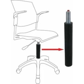 Resim Lena Ofis Ofis Koltuğu Amortisör Piston Yedek Parça Standart + Teleskop Körük 