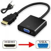 Resim Concord C-554 HDMI to VGA +Ses FullHD Dönüştürücü Çevirici Aparat Adaptör 
