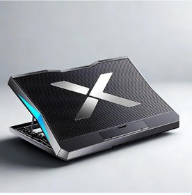 Resim Coofbe Yükseklik Ayarlı Led Işıklı Turbo 6 Fanlı Notebook Laptop Soğutucu Notebook Laptop Standı 