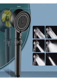 Resim Star Stoplu Siyah El Duşu Siyah 