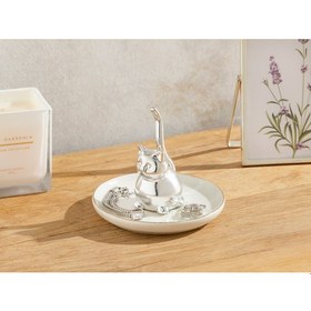 Resim English Home Hello Cat Takılık 11,5X11,5X9,5 cm Silver 