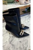 Resim lescarpe Siyah Petek Desenli Dumanlı Bot 