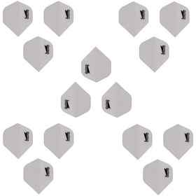 Resim 5 Set (15 Adet) Dartsan Dart Flight-flayt. 100 Micron Pet Beyaz 