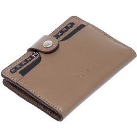 Resim Bej Deri Unisex Kredi Kartlık - S1KK00001653-V62 