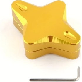 Resim Dashanshop 1pc Nmax 20-24 Yan Ayaklık Uzatma Braketi - Altın Alüminyum Alaşım Geniş Taban 