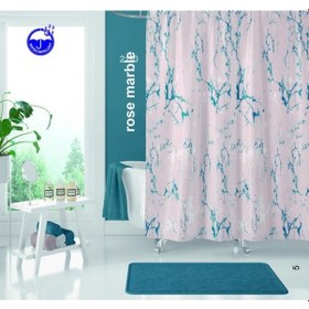 Resim Tropik Banyo Duş Perdesi Çift Kanat 2 110 x 200 CM Çok Renkli 