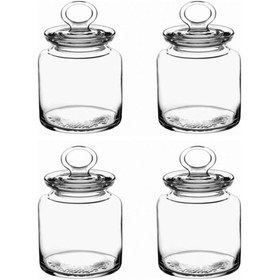 Resim Paşabahçe 98671 Kitchen Cam Kavanoz - 4 Lü Erzak Saklama Kavanozu 1085cc. 