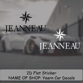 Resim Jeanneau Logolu Desenli Vinil Etiket - Su Geçirmez, Yarış Etiketi, Araba Camları, Tamponlar, İç Mekan Etiketleri, Motosiklet Etiketleri İçin Uygun | Tek Kullanımlık Kendinden Yapışkanlı Su Geçirmez Etiket, Havalı Araba Etiketi 