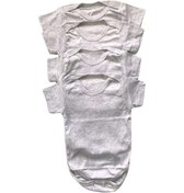 Resim Salarticaret Bebek 4'Lü Yarım Kollu Çıtçıtlı %100 Pamuklu Body Zıbın-Gri 