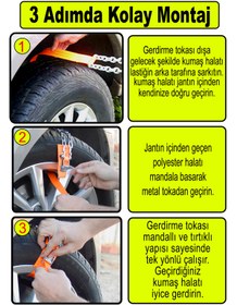 Resim YOLDAŞ Takmatik 10 Lu Binek Pratik Kar Zinciri 