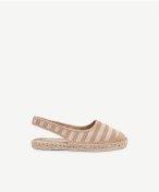 Resim Yargıcı Arkası Açık Triko Espadril Bej 