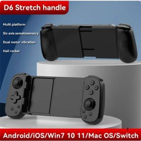 Resim Telefon Tablet Switch Dönüştürücü Bluetooth Oyun Kolu Gamepad D6 
