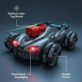 Resim LRS Store Kameralı Telefondan Kontrollü Akrobat Rock Crawler Rc Araba 360° Dönebilen Rc Stund Car 