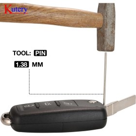 Resim Xiyu Shop Kutery Lot Anahtar Sabitleme Araçları Flip Anahtar Yardımcısı Çilingir Aracı Için Katlama Anahtarı Pin Sökücü (Yurt Dışından) 