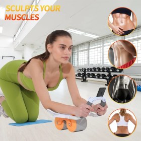 Resim Findit Ultimate Sup, Abs Tekerlekli Silindir, Abs Egzersizi, Silindirli Egzersiz, Fitness Ekipmanı (2818) 