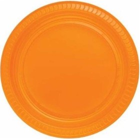 Resim Plastik Tabak 25'li Turuncu 