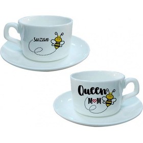 Resim Kişiye Özel Anneler Günü Queen Mom Temalı Fincan Hk2646 