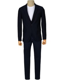 Resim Düz Kumaş Tek Düğme Ceket Slim 001 