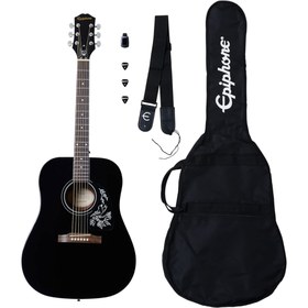 Resim Epiphone Starling Akustik Gitar Seti - Black 