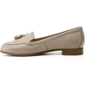 Resim Gönderi R Kadın Bej Antik Hakiki Deri Püsküllü Babet Gdza134m0431 Bej 